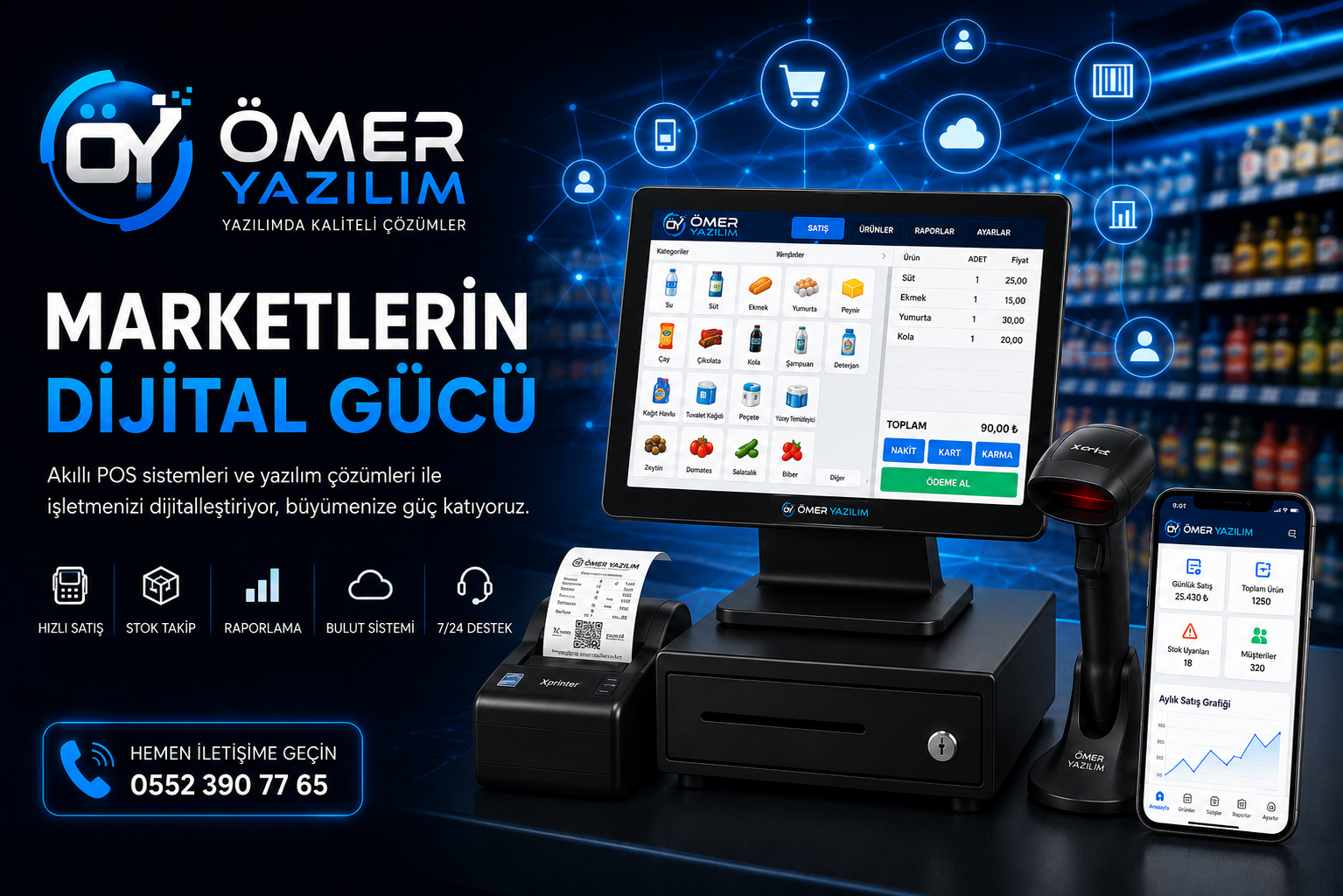 Ömer Yazılım Market POS Sistemi